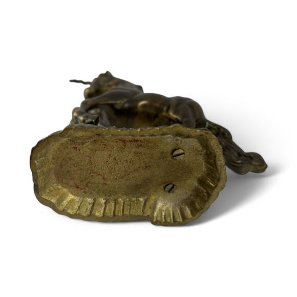 Vintage Solid Brass Rearing Unicorn Figurine – 5.25” Mythical Statue - Picture 6 of 9